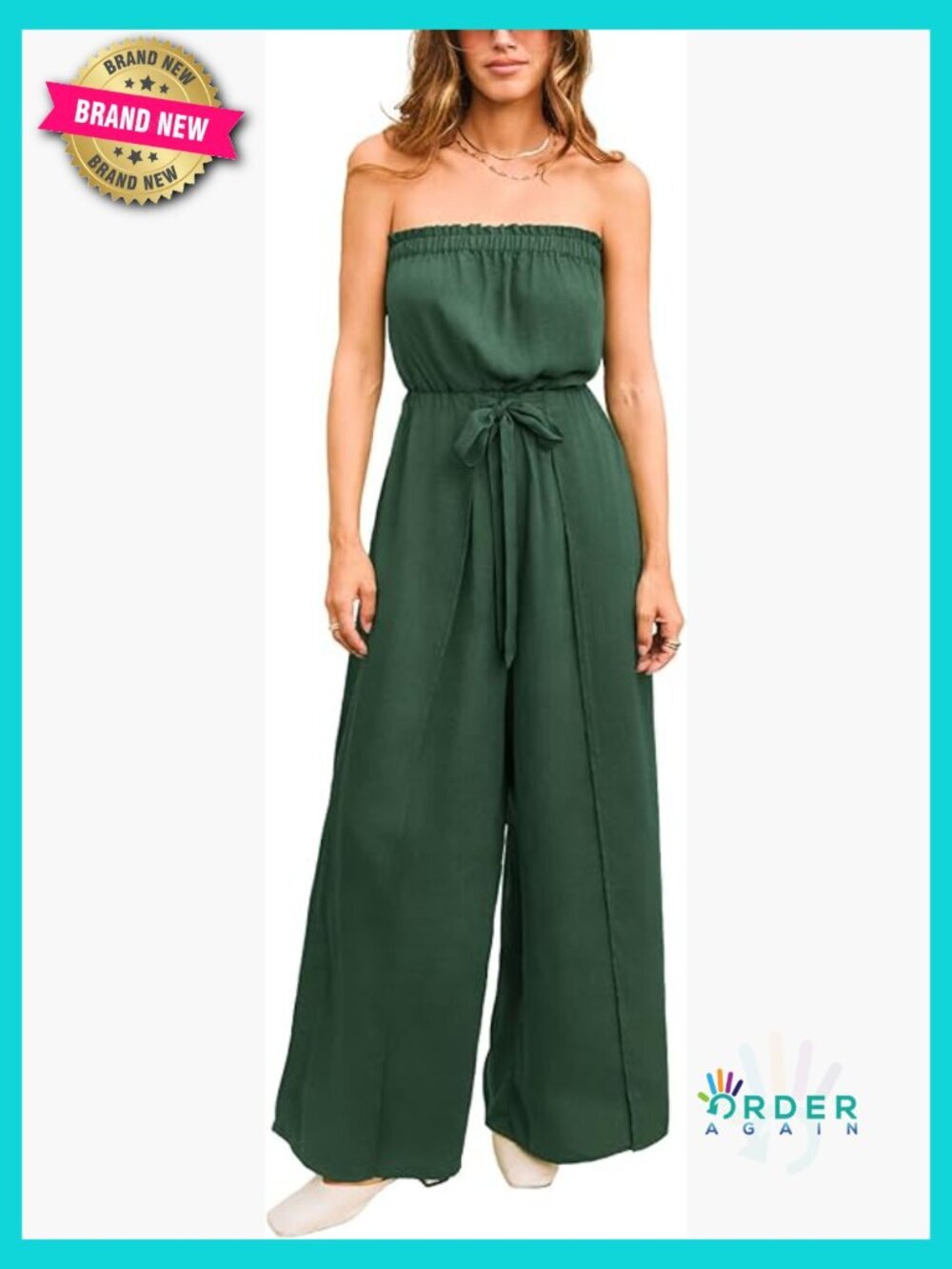 Sleeveless Ruffled High Waist Wide Leg Jumpsuit Casual Summer Beach Outfit